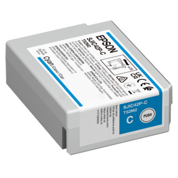Tintenpatrone cyan TP-Ep-C13T52M240-bkO für Epson ColorWorks C 4000 e MK