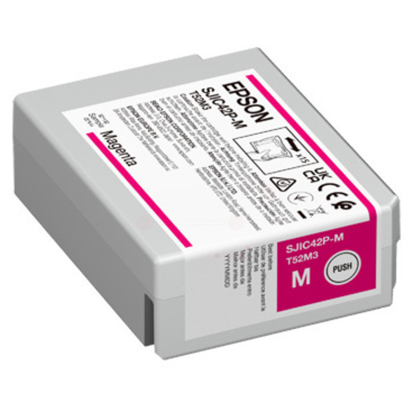 Tintenpatrone magenta TP-Ep-C13T52M340-bkO für Epson ColorWorks C 4000 e MK