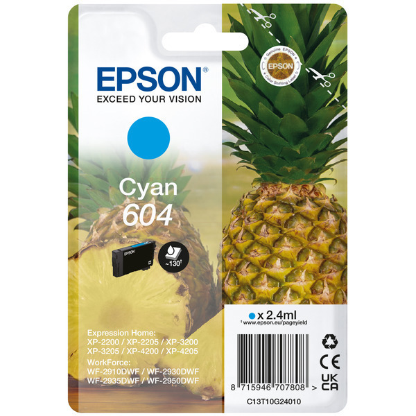 Tintenpatrone cyan TP-Ep-C13T10G24010-bkO für Epson Expression Home XP-4200