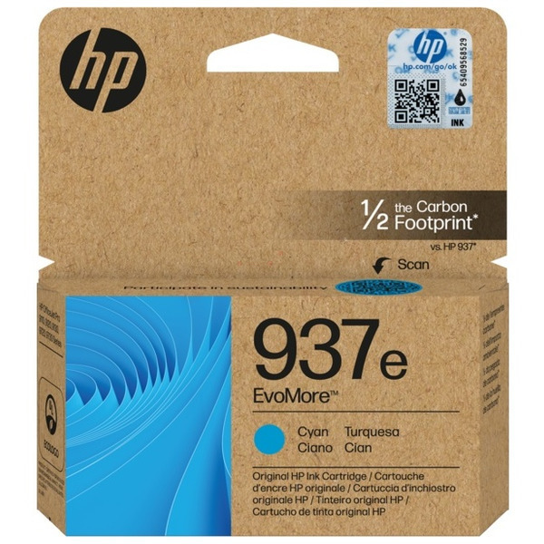 Druckkopfpatrone cyan Evomore TK-HP-4S6W6NE-bkO für HP OfficeJet Pro 9123
