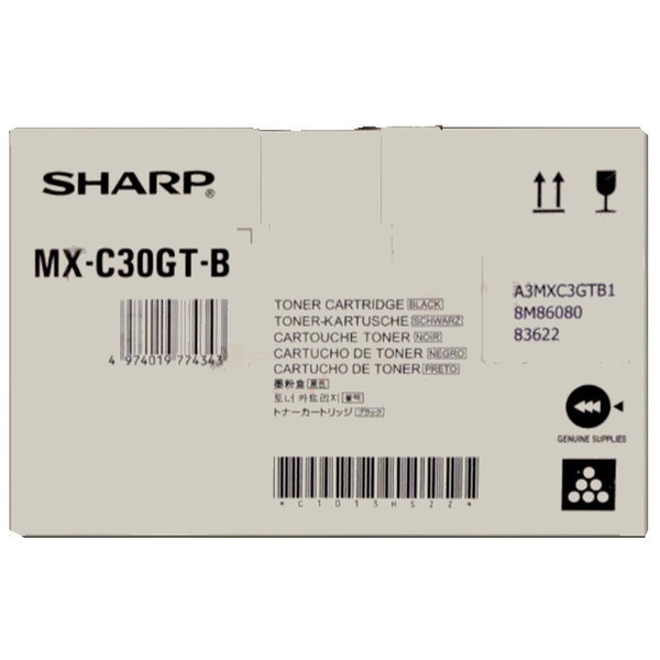 Toner-Kit schwarz TK-Sh-MX-C30GTB-bkO für Sharp MX-C 303 W