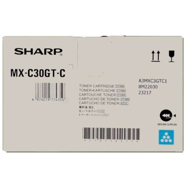 Toner-Kit cyan TK-Sh-MX-C30GTC-bkO für Sharp MX-C 303 W