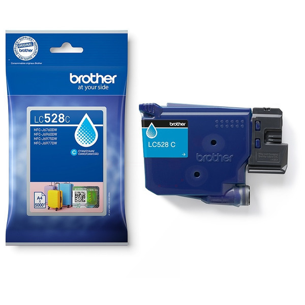 Tintenpatrone cyan extra High-Capacity TP-Br-LC528C-cO für Brother HL-J 5115 DW