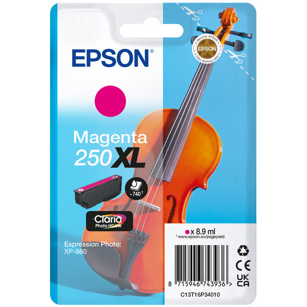 Tintenpatrone magenta High-Capacity TP-Ep-C13T16P34010-bkO für Epson Expression Photo XP-980