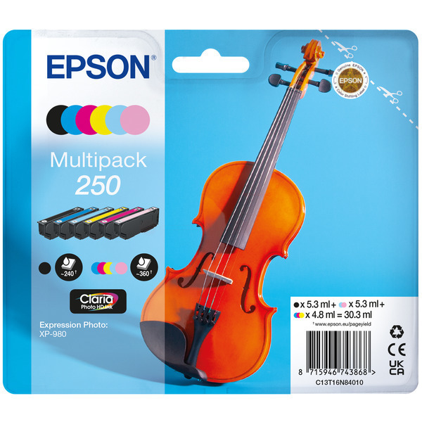 Tintenpatrone MultiPack Bk,C,M,Y,LC,LM TP-Ep-C13T16N84010-bkO für Epson Expression Photo XP-980