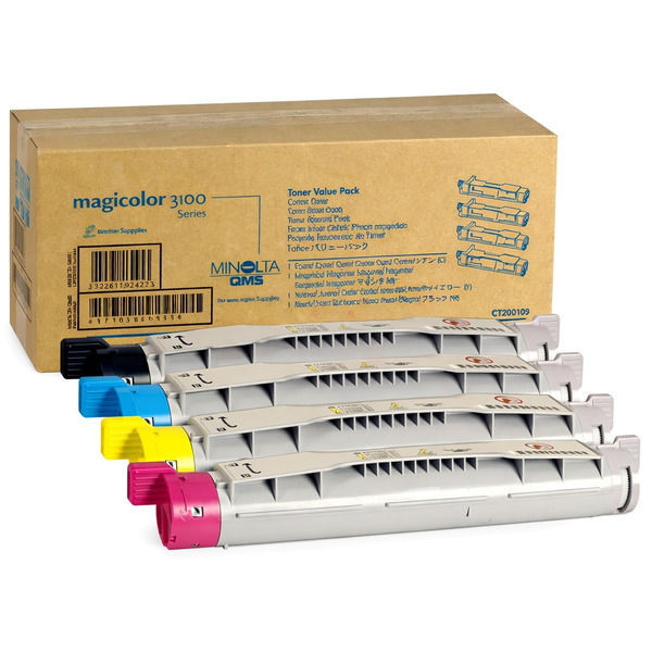 Toner Value-Kit (Bk,C,M,Y)  für Konica Minolta Pagepro 3100 GN