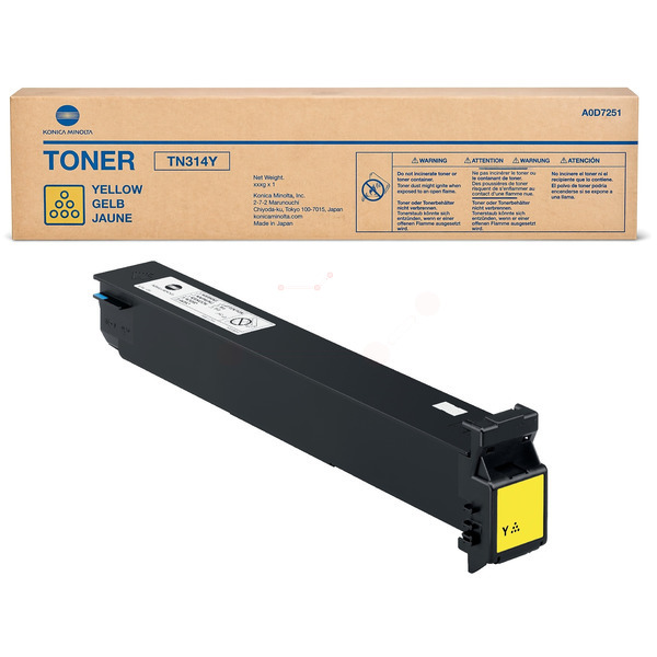Toner gelb TK-Ko-A0D7251-O für Konica Minolta bizhub C 353 P