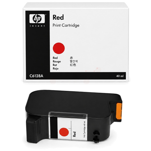Druckkopfpatrone rot SPS TP-HP-C6128A-O für HP Thermal InkJet 2.5