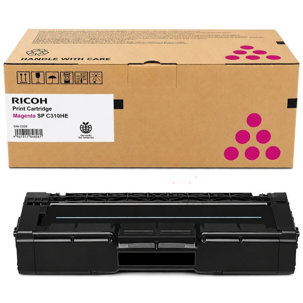 Toner magenta High-Capacity  für Ricoh Aficio SP C 310 Series