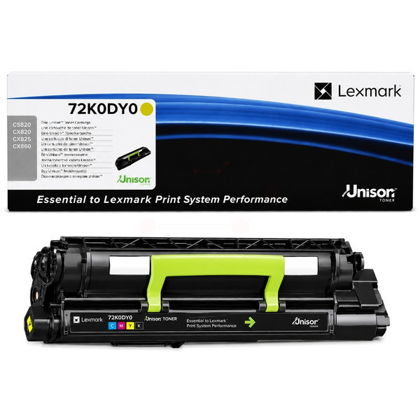 Entwicklereinheit gelb return program DV-LE-72K0DY0-yO für Lexmark CX 825 dtfe