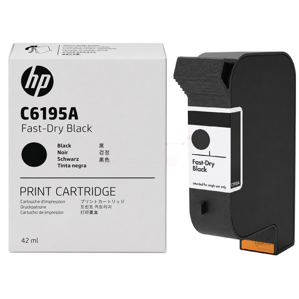 Druckkopfpatrone schwarz, schnelltrocknende Tinte TP-HP-C6195A-O für HP Addmaster IJ 1000