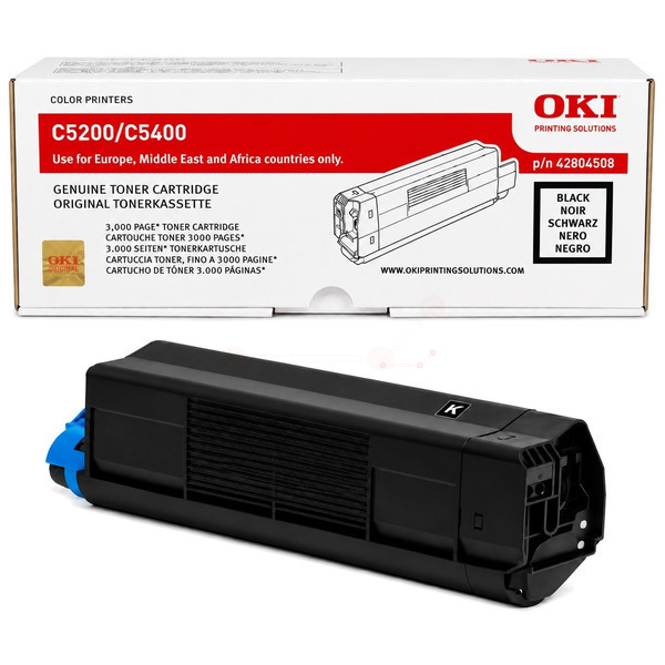 Toner schwarz  für OKI C 5200