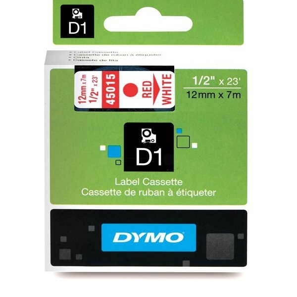DirectLabel-Etiketten rot auf weiss  für Dymo Labelmanager 420 P