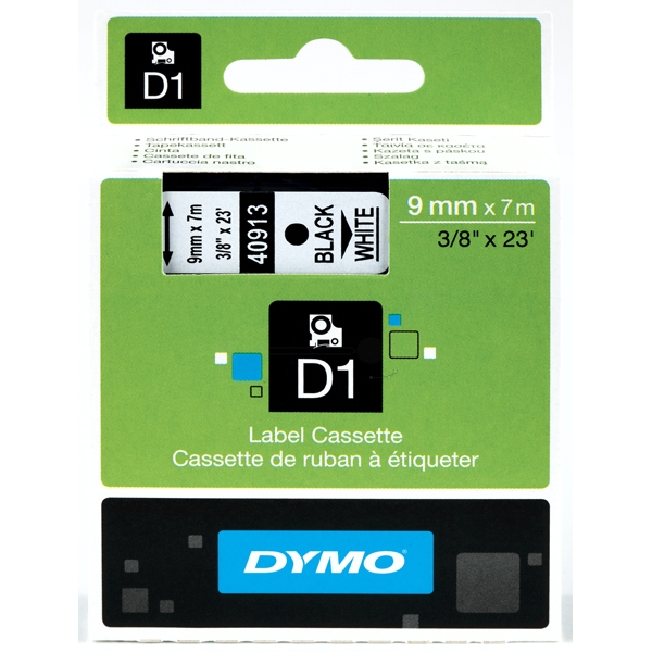 DirectLabel-Etiketten schwarz auf weiss ET-Dy-40913 für Dymo Labelmanager 420 P
