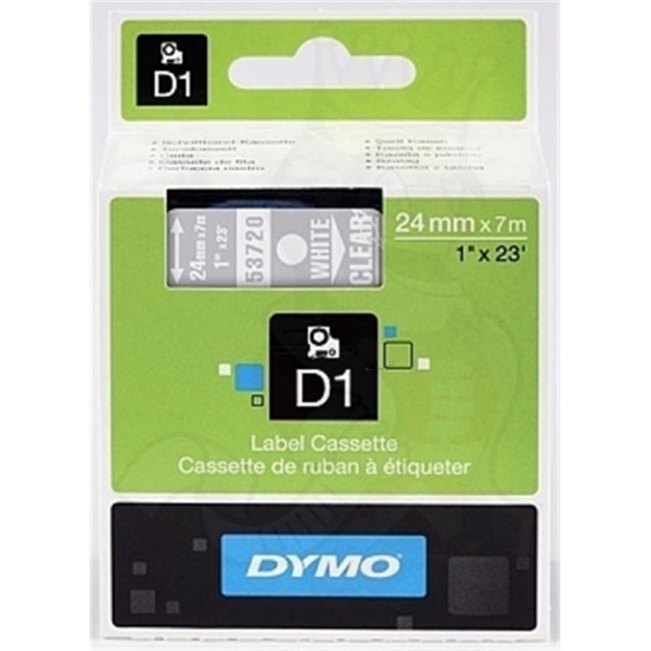 DirectLabel-Etiketten weiss auf Transparent  für Dymo Labelmanager 500 TS