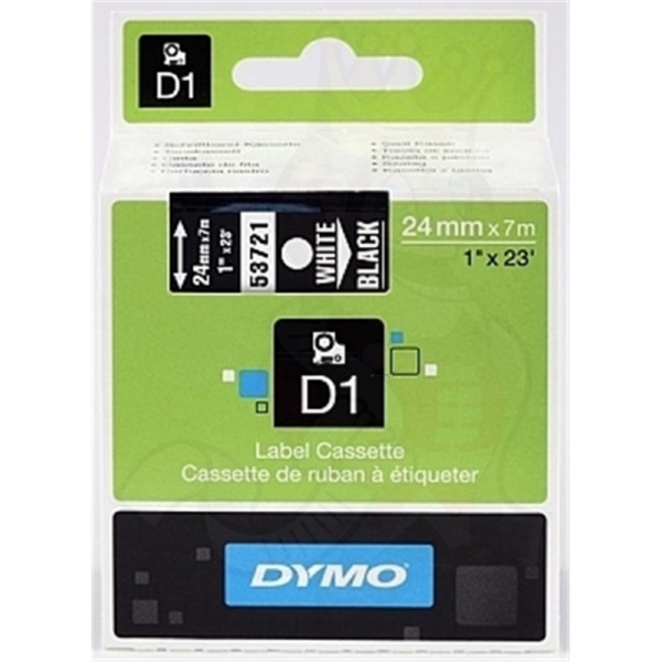 DirectLabel-Etiketten weiss auf schwarz  für Dymo Labelmanager 500 TS