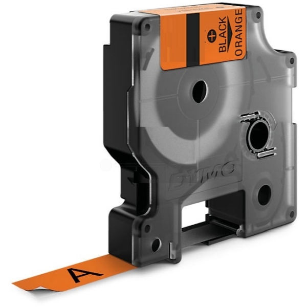 Farbband Vinyl schwarz auf orange  für Dymo Rhino 4200