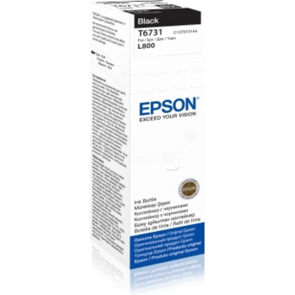 Tintenflasche schwarz TP-Ep-C13T67314A-bkO für Epson EcoTank L 800